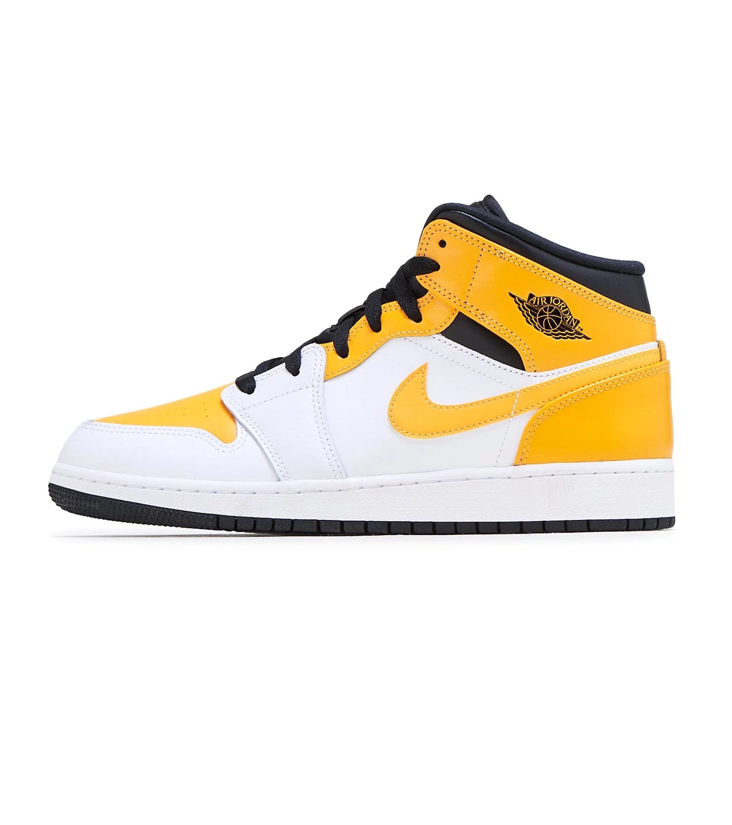 Big Kid'S 1 Mid "University Gold" White/University Gold-Blk (554725 170) - 6