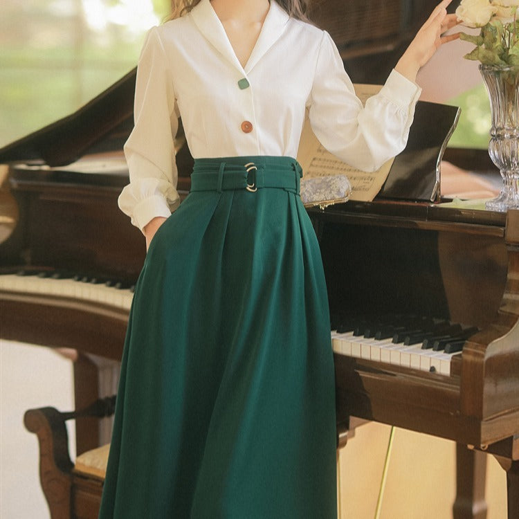Fall New Retro French Commuter Clothes