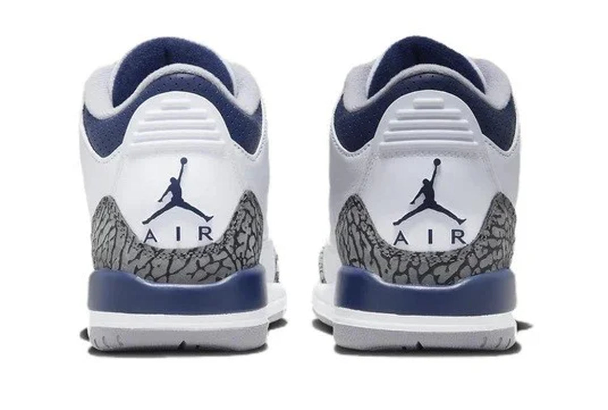 Big Kid'S 3 Retro White/Midnight Navy (DM0967 140) - 4