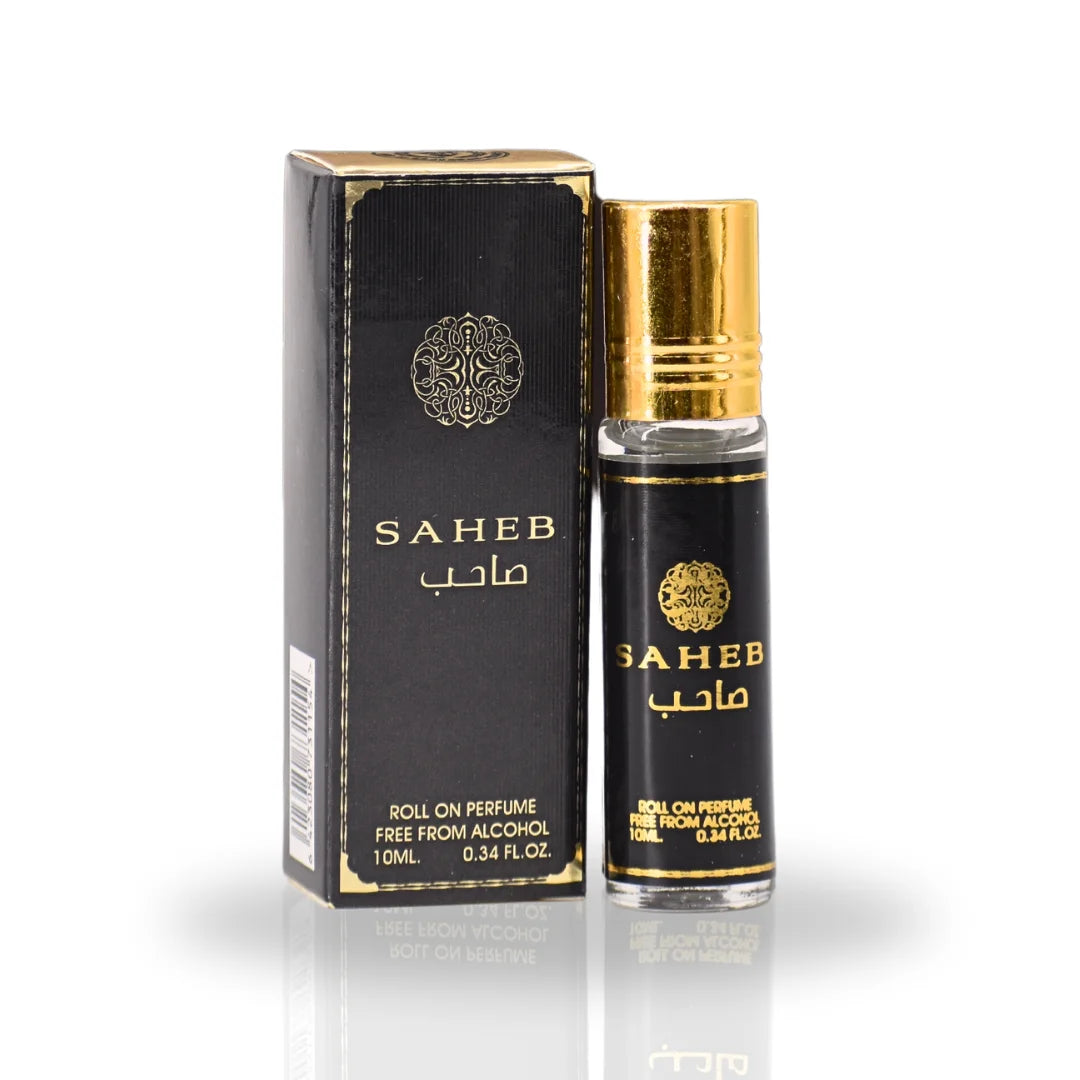 Saheb Roll-On Perfume Oil - CPO 10ML (0.34OZ) by | Long Lasting, Miniature Perfume Oil for Men & Women. (Pack of 6)