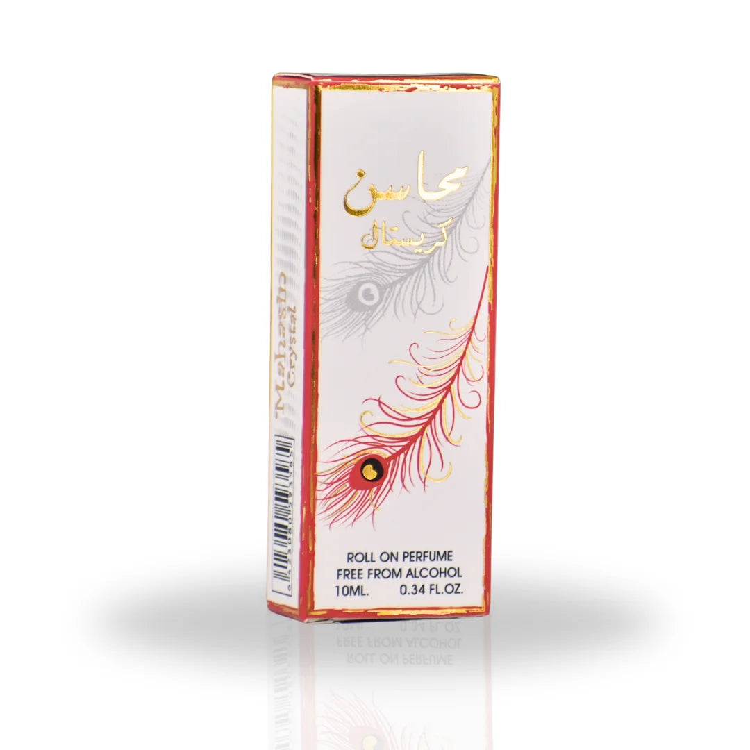 Mahasin Crystal Roll-On Perfume Oil - CPO 10ML (0.34OZ) by | Long Lasting, Miniature Perfume Oil for Men & Women. (Pack of 12)