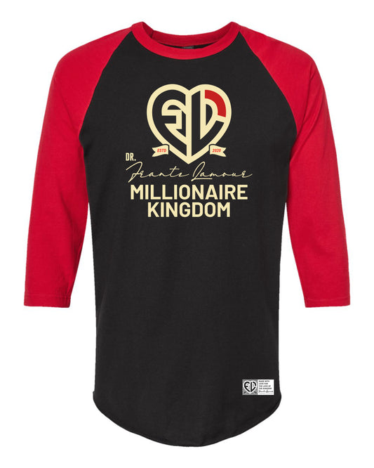 Dr. Frantz Lamour Signature Millionaire Kingdom Black Raglan Tee