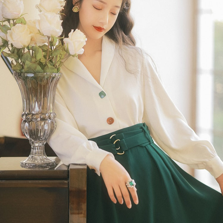Fall New Retro French Commuter Clothes