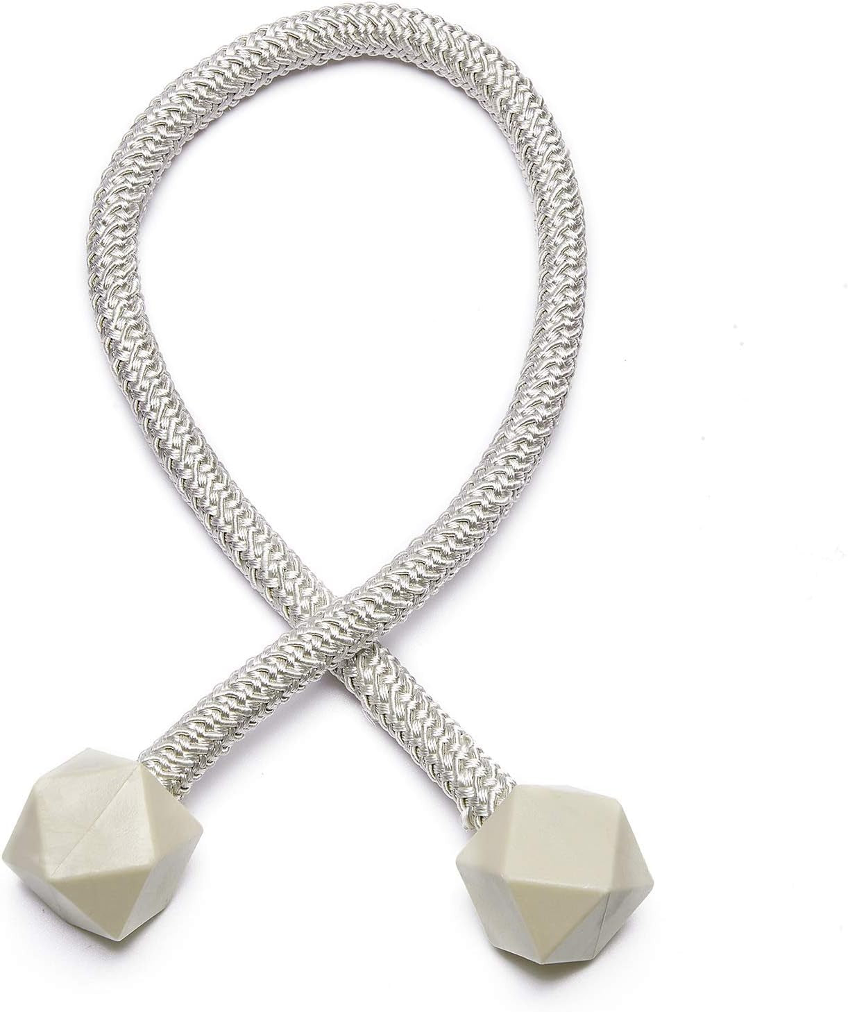 Magnetic Tiebacks for Curtains Drapery Holdbacks Magnetic Curtain Tie Backs Curtain Tie 2 Pairs Beige