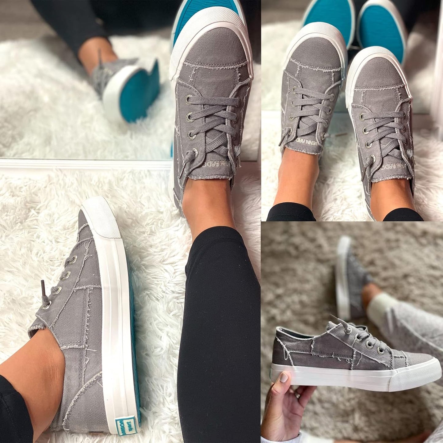 Slip on Canvas Shoes for Women Low Top Fashion Sneakers Comfortable Walking Flats