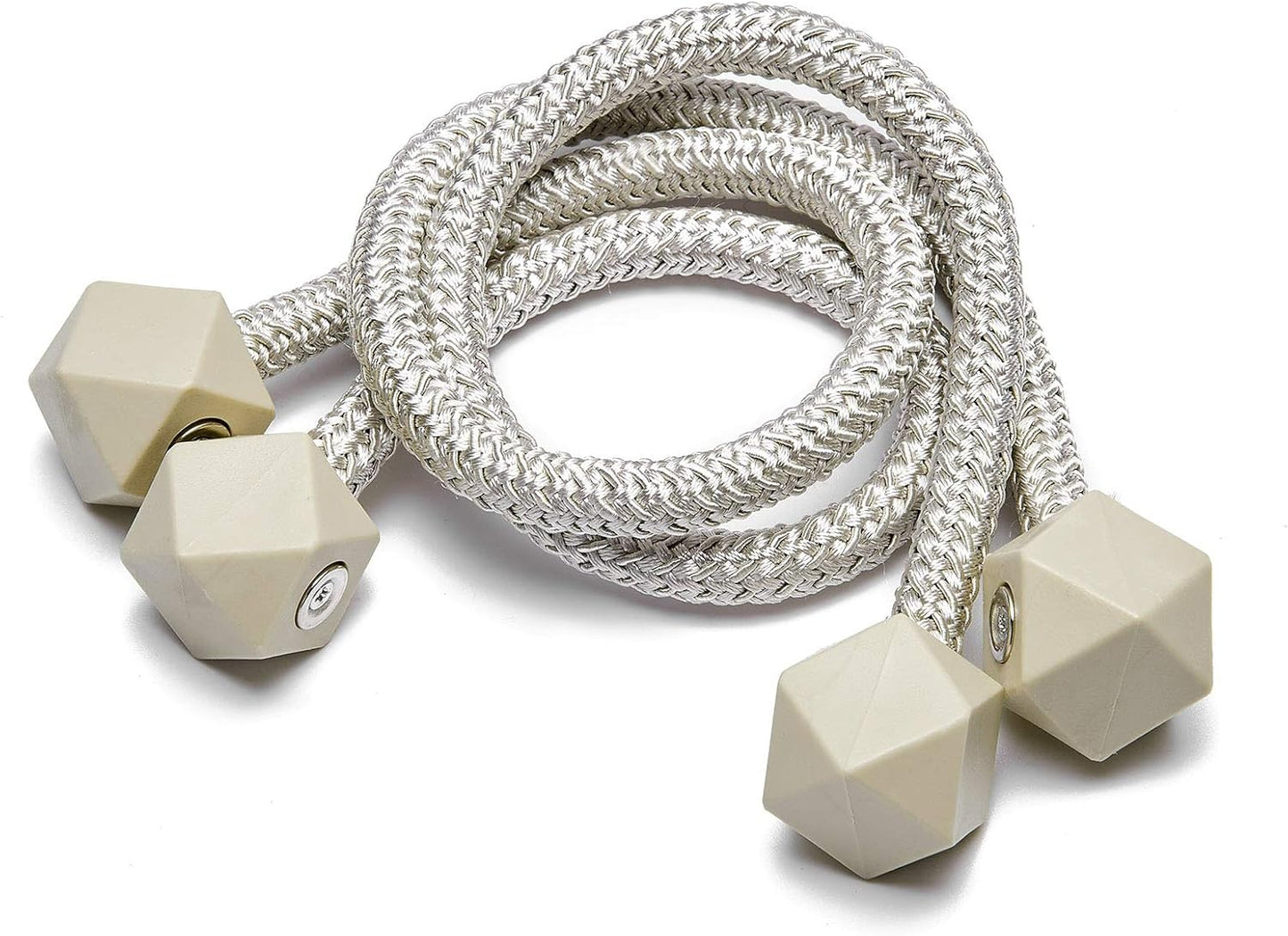 Magnetic Tiebacks for Curtains Drapery Holdbacks Magnetic Curtain Tie Backs Curtain Tie 2 Pairs Beige