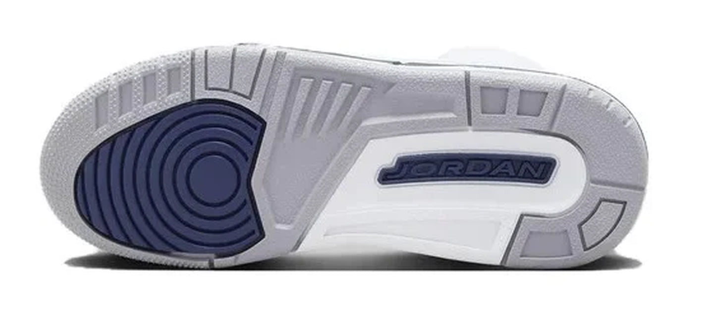 Big Kid'S 3 Retro White/Midnight Navy (DM0967 140) - 4