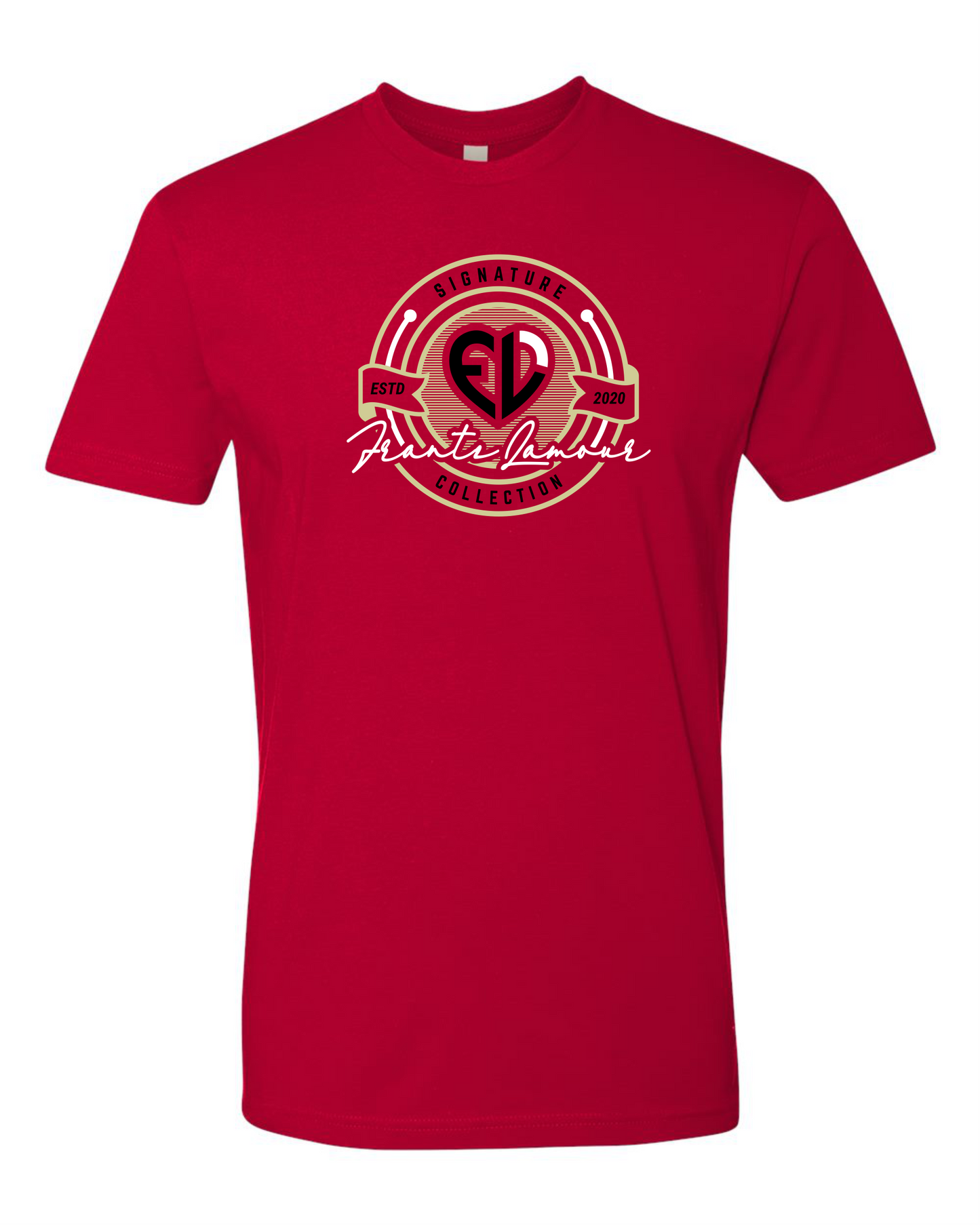 Frantz Lamour Signature Gold Circa Red Tee