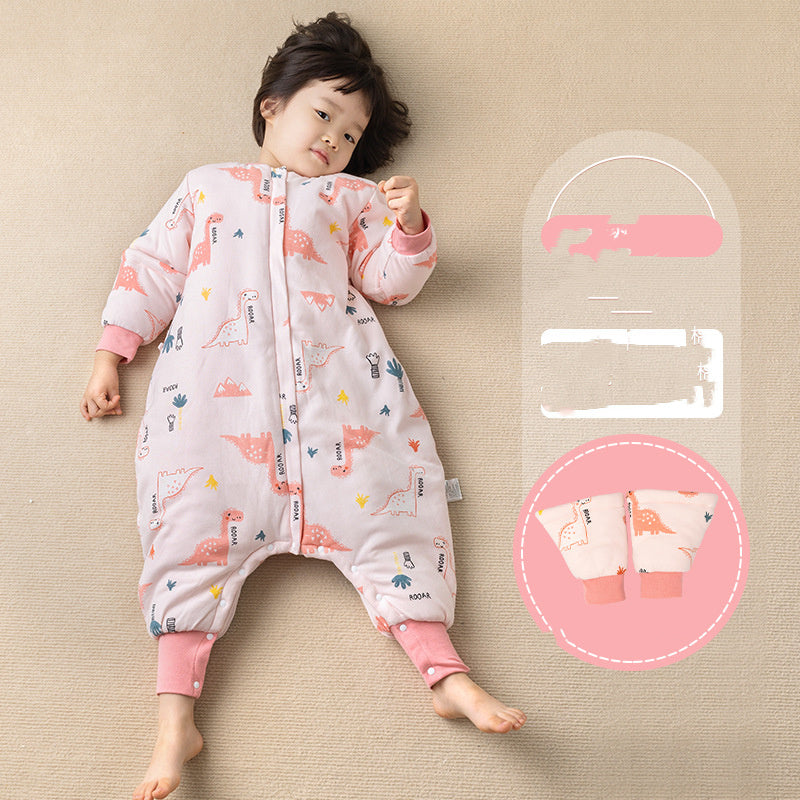 Anti-kick Quilt One-piece Pajamas For Toddlers