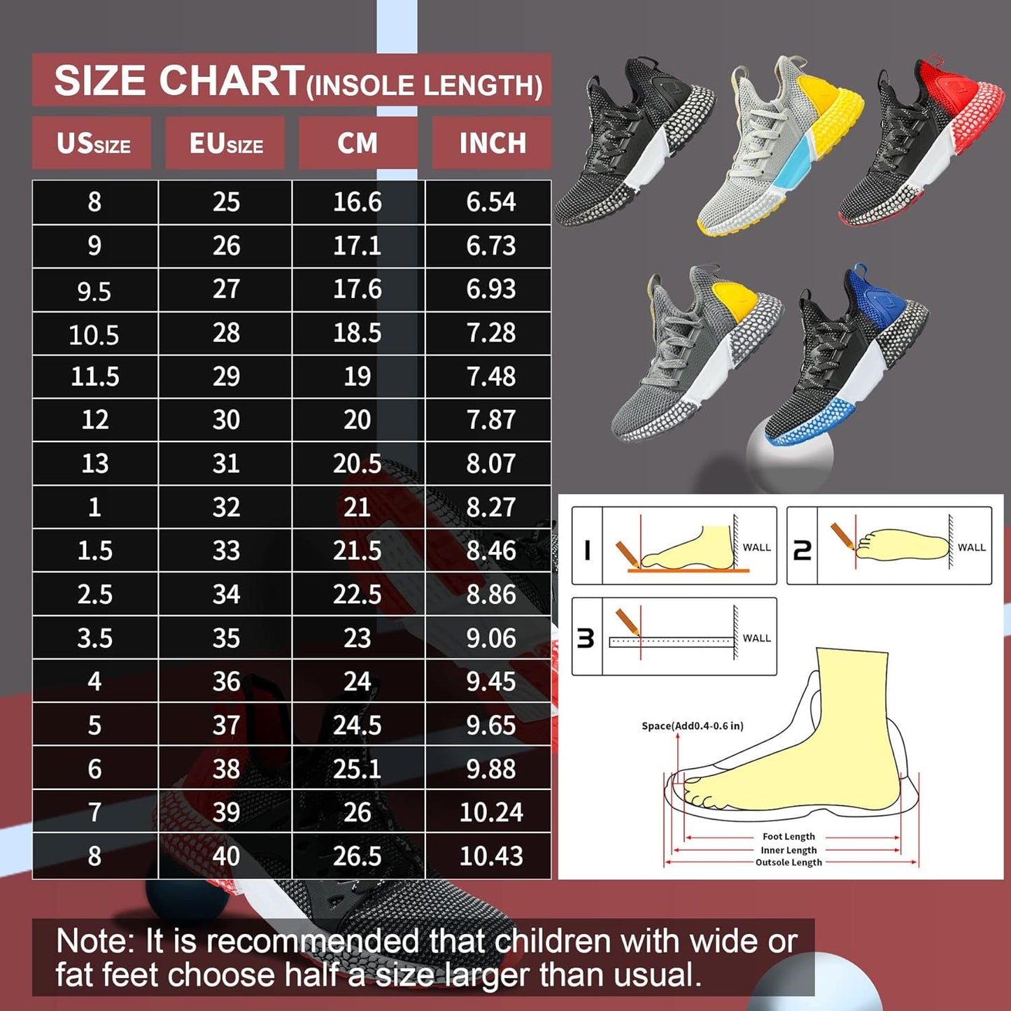 Boys Shoes Running Athletic Gym Shoes Girls Kids Running Sport Shoes Lightweight Breathable Sneakers