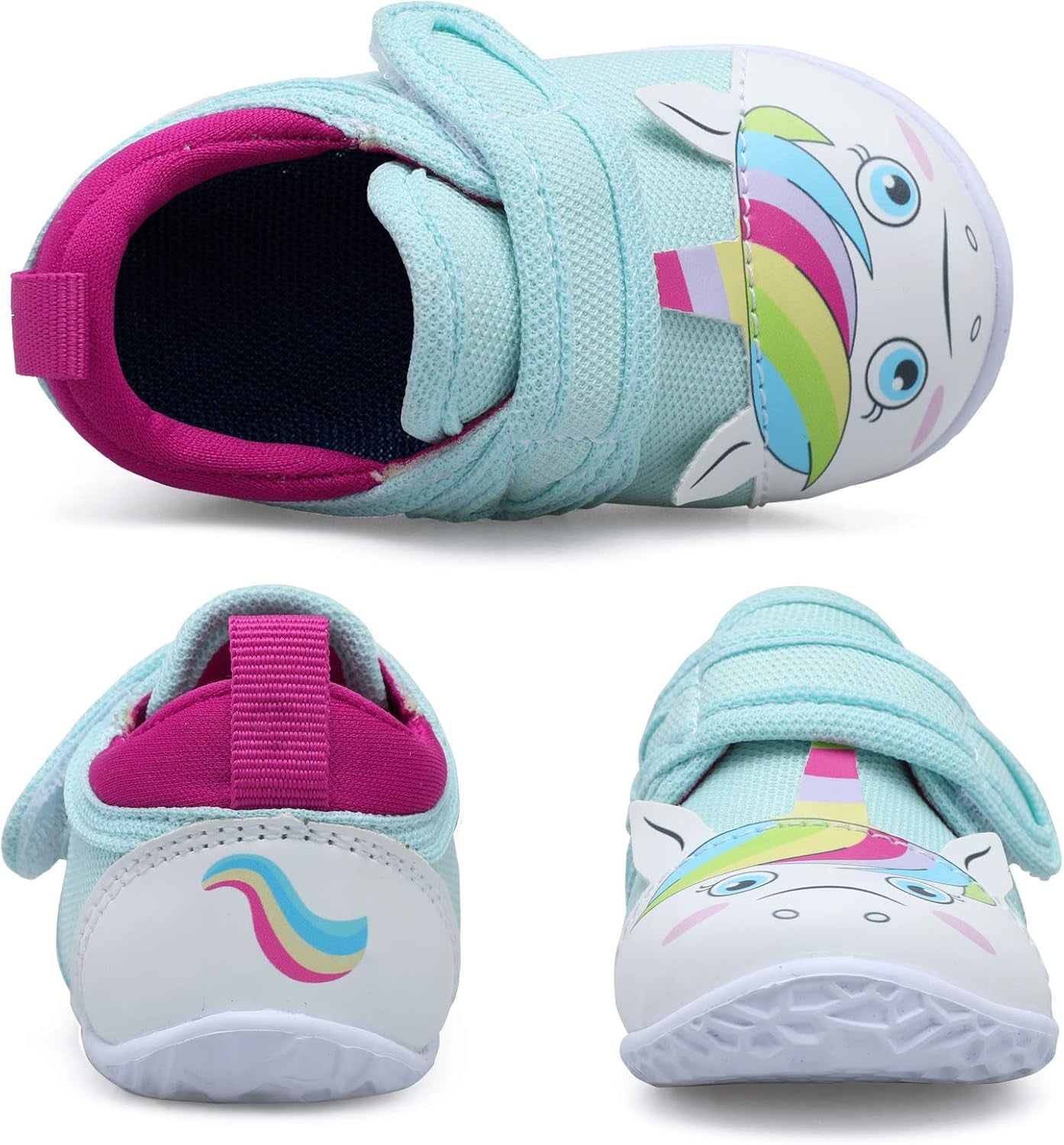 Baby Girls Boys Lightweight Slip on Fashion Sneakers Casual First Walking Shoes Blue Horse 6-12 Months Infant