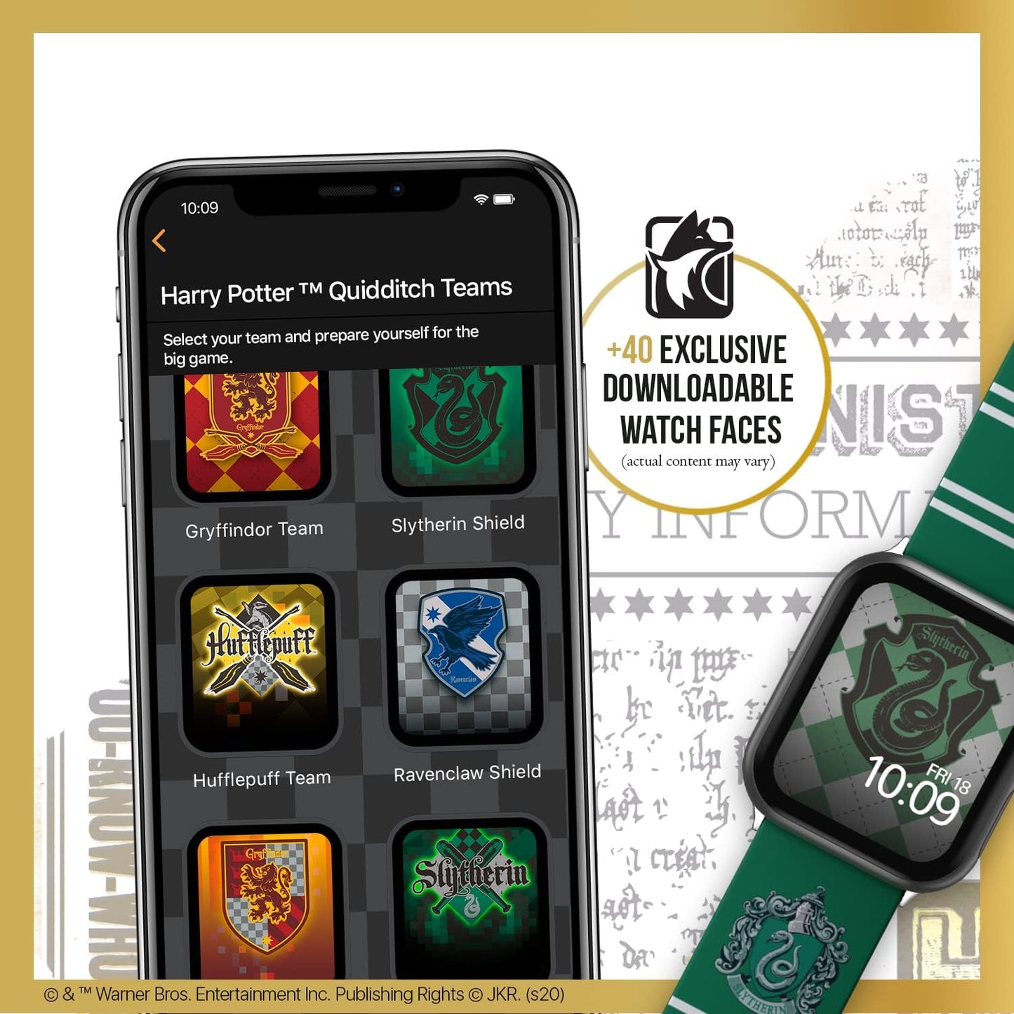 Harry Potter Smartwatch Band – Officially Licensed, Compatible with Every Size & Series of Apple Watch (Watch Not Included)