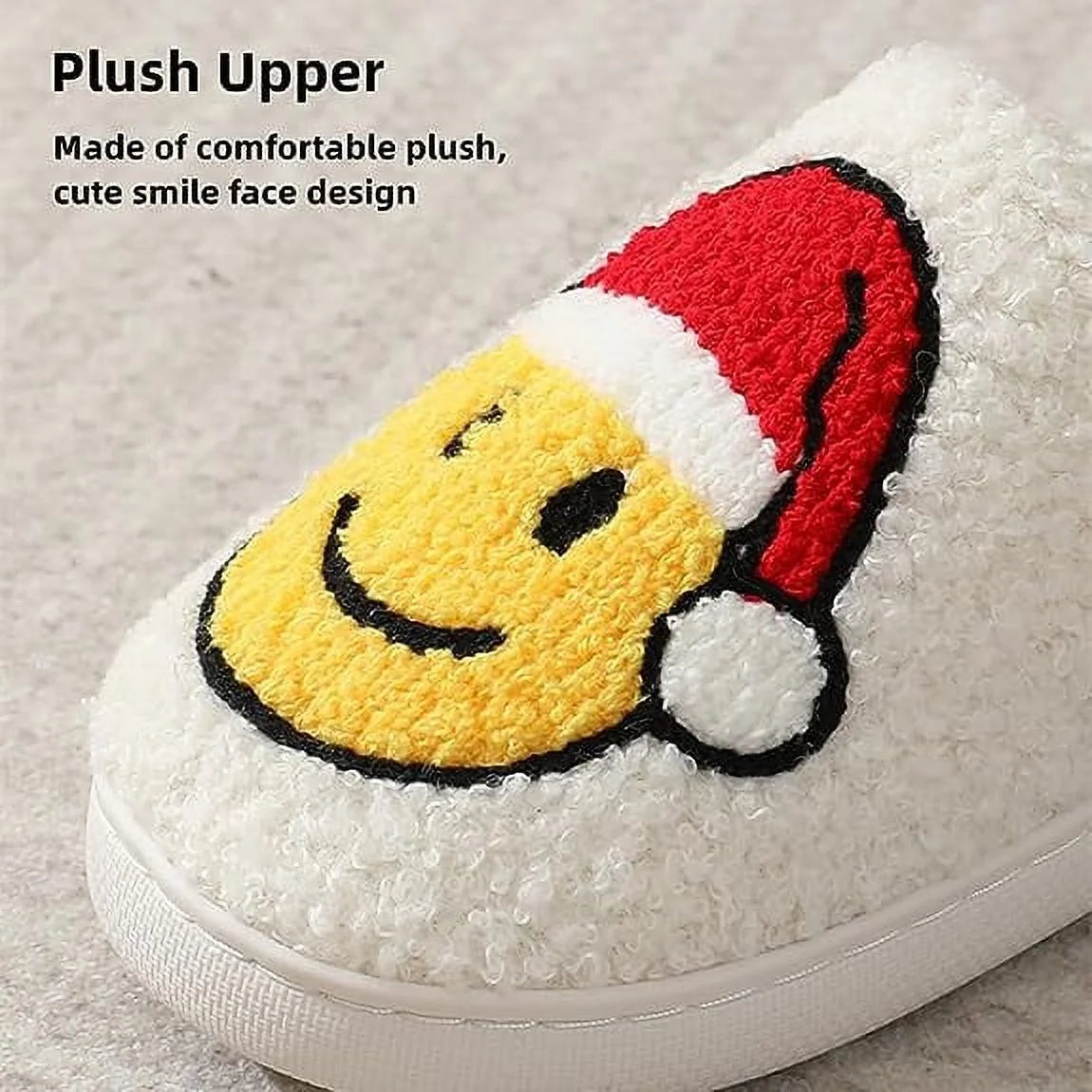 Cozy Anti-Slip Plush House Slippers with Memory Foam for Women and Men