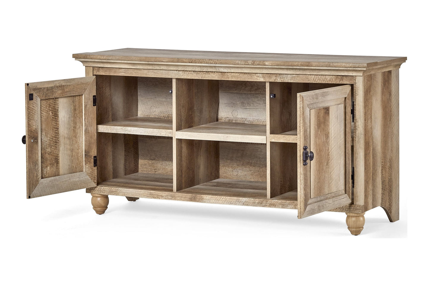 Crossmill TV Stand for Tvs up to 65", Weathered Oak Finish