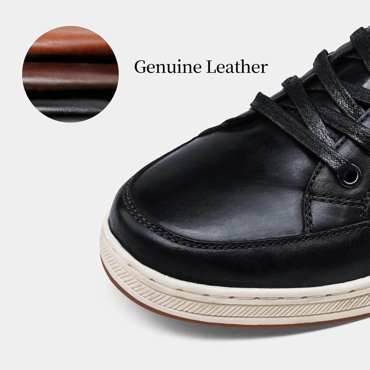 Men'S Fashion Sneakers Causal Shoes Business Leather Breathable Hole Oxford(A65996 Black 11)