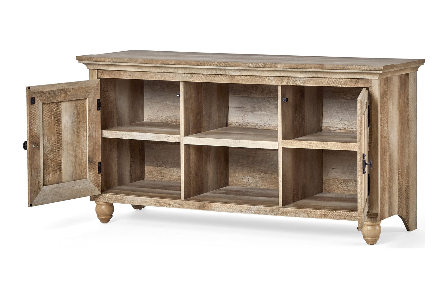 Crossmill TV Stand for Tvs up to 65", Weathered Oak Finish