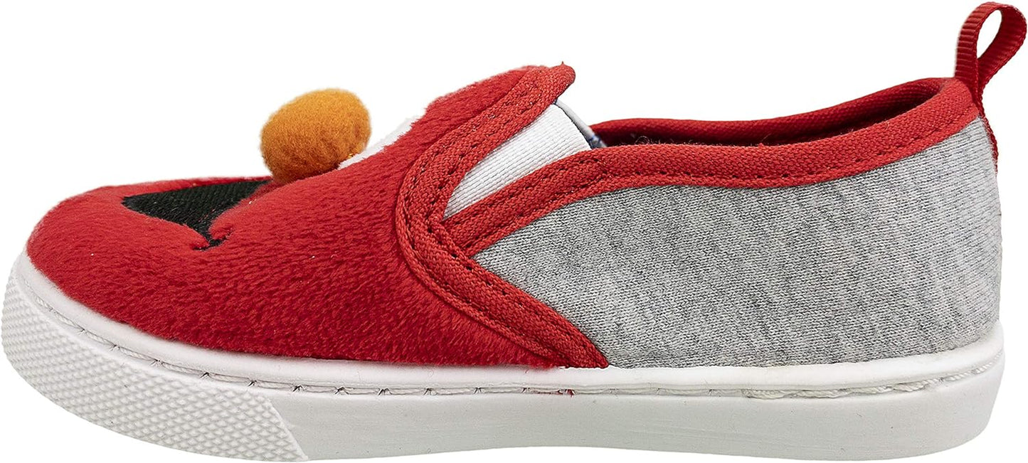 Elmo Shoes,Slip on Sneaker Toddler,Indoor Outdoor Bottom,Toddler Size 5 to 10