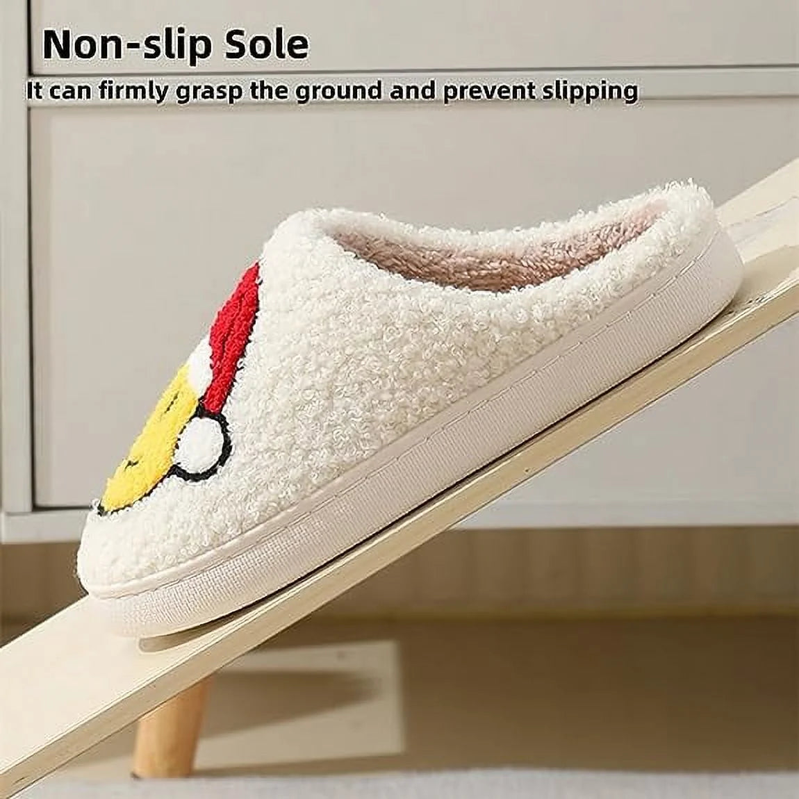 Cozy Anti-Slip Plush House Slippers with Memory Foam for Women and Men