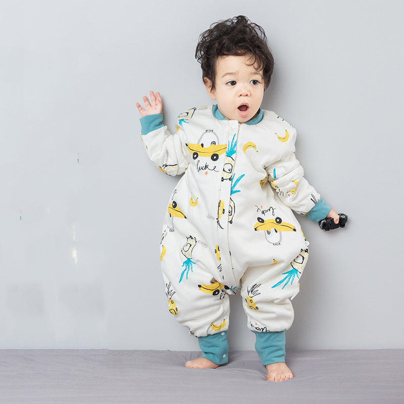 Anti-kick Quilt One-piece Pajamas For Toddlers