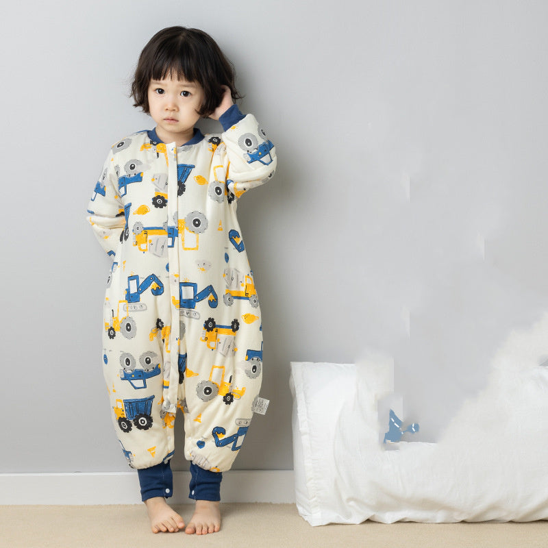 Anti-kick Quilt One-piece Pajamas For Toddlers