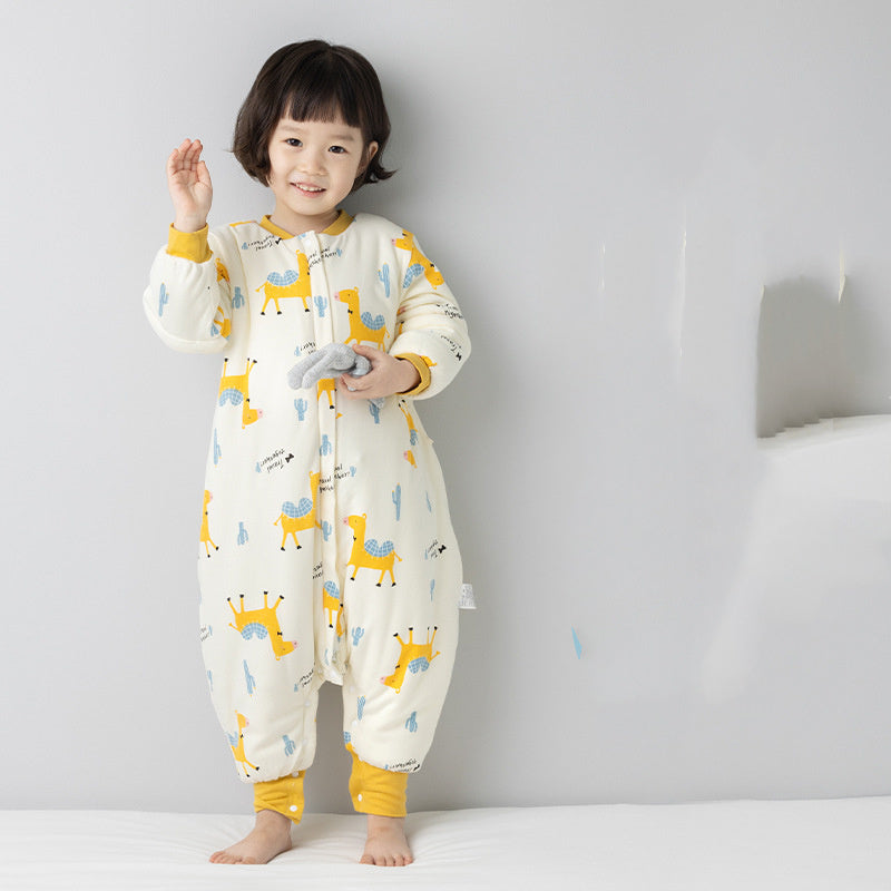 Anti-kick Quilt One-piece Pajamas For Toddlers