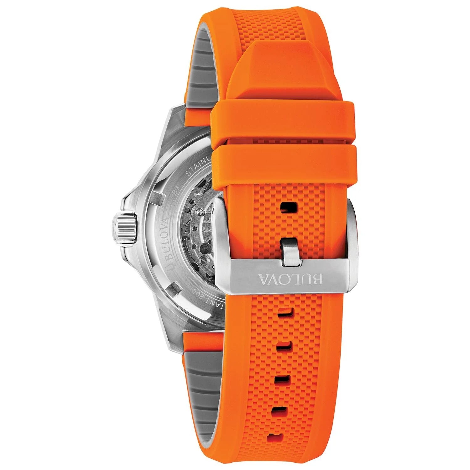 Men's Marine Star Automatic Orange Strap Watch - Model 98A226