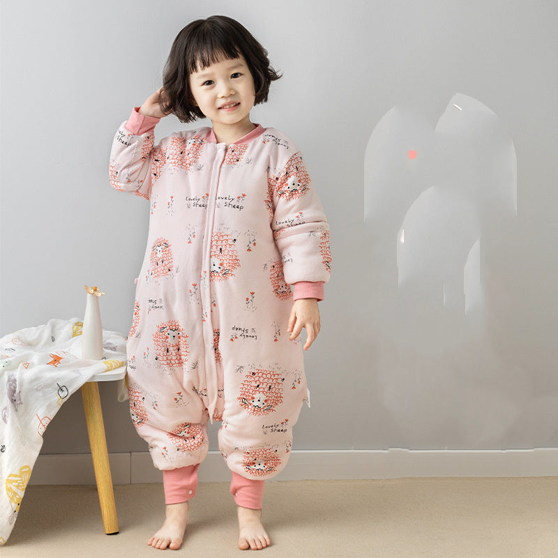 Anti-kick Quilt One-piece Pajamas For Toddlers