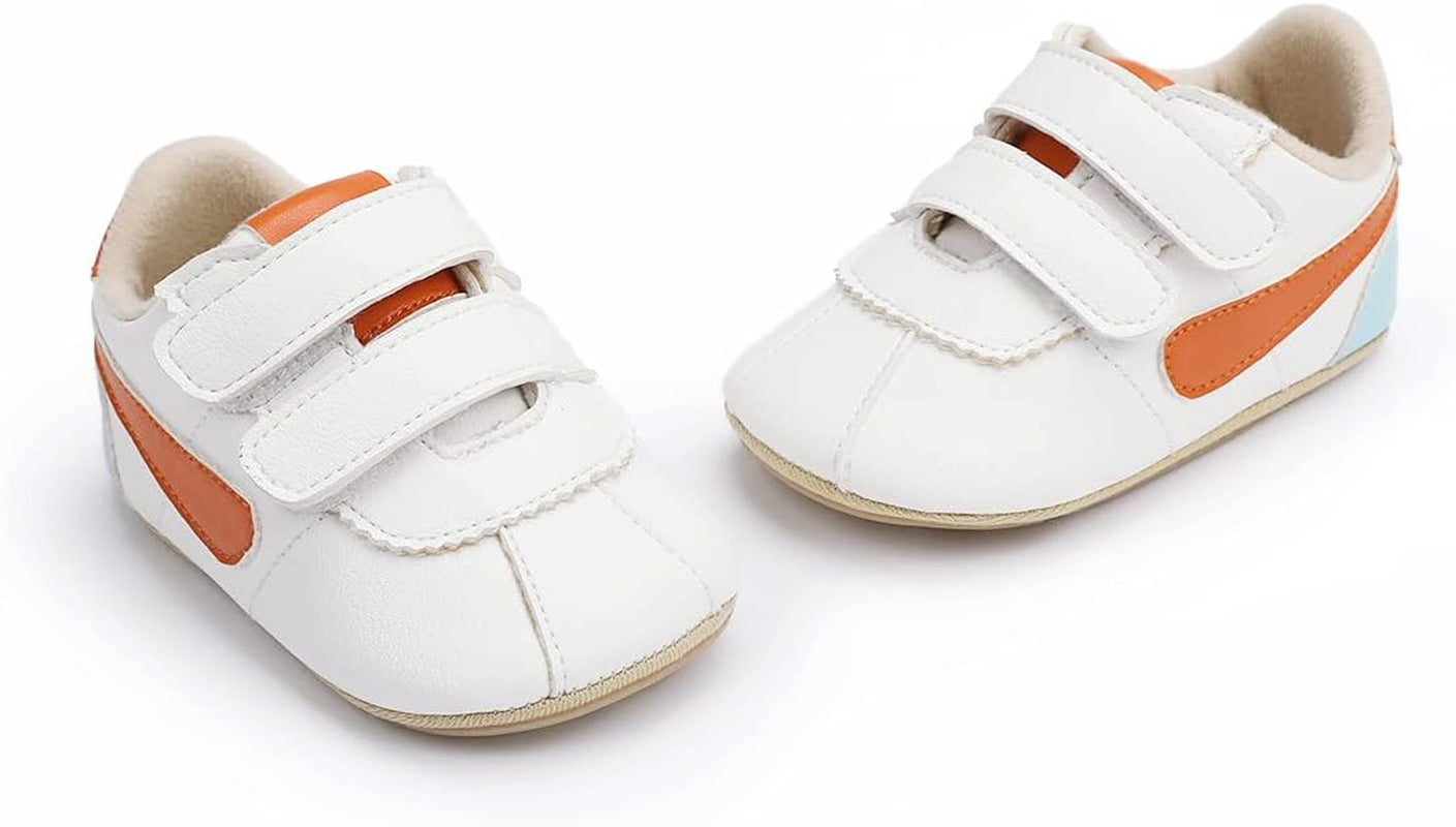 Baby Boys Girls Shoes Infant Sneakers PU Leather Non Slip Rubber Sole Newborn Shoes Toddler First Walker Crib Shoes