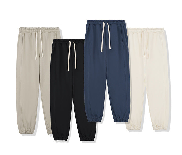 Fall 450g Terry Heavy Sports Pants Men And Women Simple Comfortable